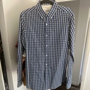 PENQUIN/Large/Blue collar shirt/Slim fit